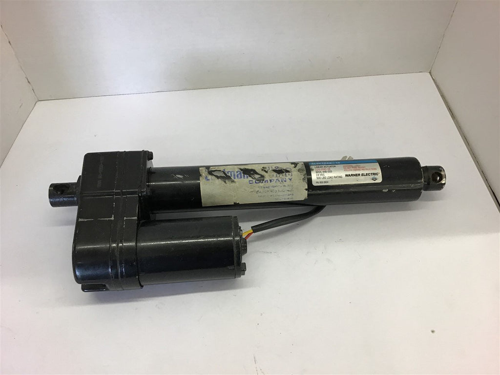 Warner Electric Electrak D924-05B5-08 Linear Actuator 24 VDC 500 LBS Load