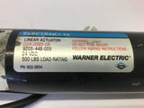 Warner Electric Electrak D924-05B5-08 Linear Actuator 24 VDC 500 LBS Load