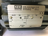 KEB G1.2ADK71G4 AC Gear Motor 0.37KW 230/400 Volts 50 HZ 65 RPM Output