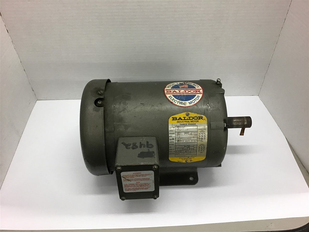 Baldor M3546T 1 HP AC Motor 208-230/460 Volts 1800 Rpm 143T Frame