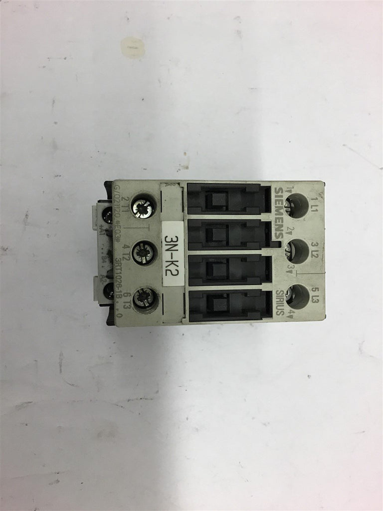 Siemens 3RT1026-1B Contactor 460 Volts @ 15 HP