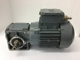 SEW-Eurodrive W20D171D4 0.37 KW Gear Motor 230/400 Volts 8.20:1 Ratio