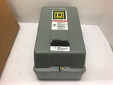 Square D 8536SBG1V02S AC Magnetic Nema size 0 Starter 230 Volt @ 2 HP 120 V Coil