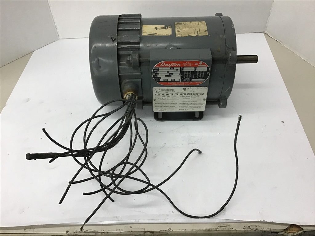 Dayton 3N368L 1/2 Hp AC Motor 230/460 Volts 1800 Rpm 4P 56 Frame