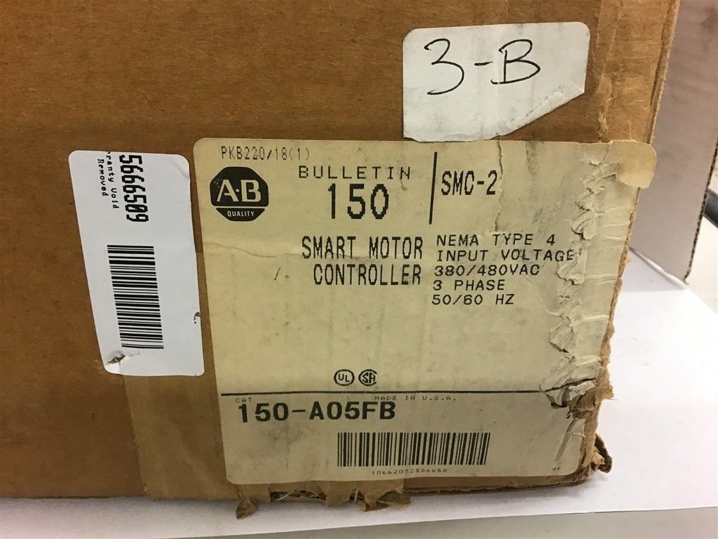 Allen-Bradley 150-A05FB Smart motor controller Nema Type 4 380/480 Vac 3 Phase