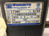 Winsmith 175XWUS2X00GDN Left Right Angle Gear Reducer 20:1 Ratio .78 Input Hp