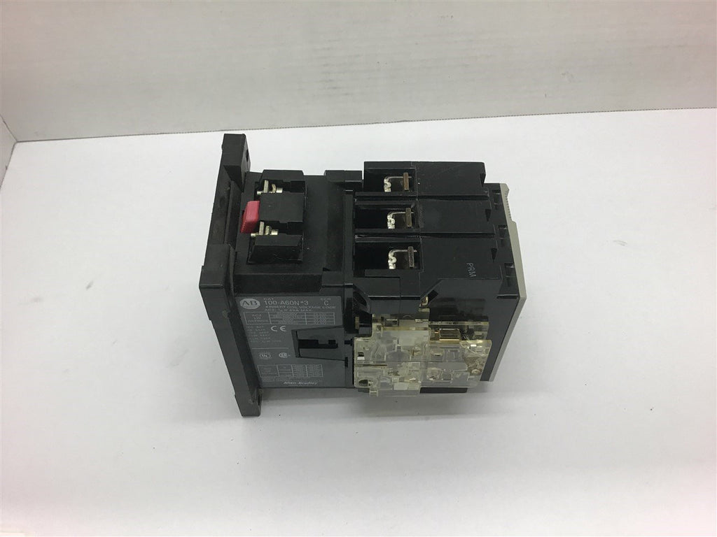 Allen-Bradley 100-A60N Contactor 460 Volt @ 40 HP 120V Coil