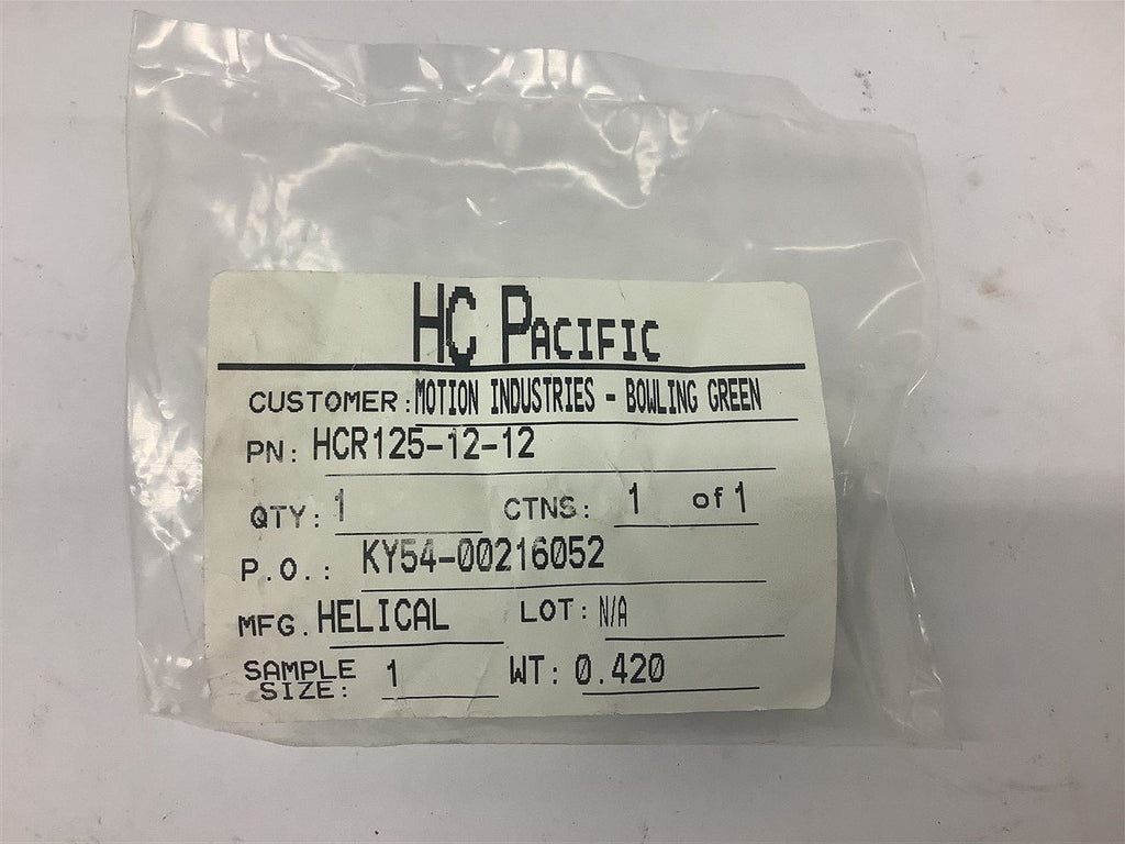 HC Pacific HCR125-12-12 Coupling