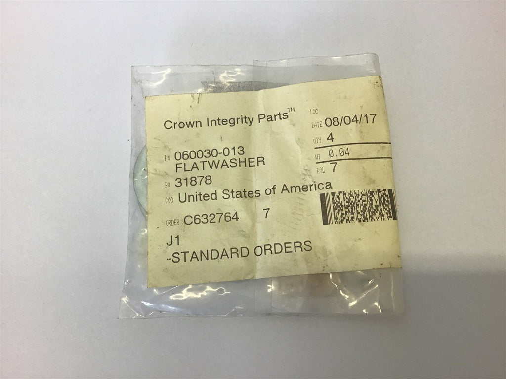 Crown 060030-013 Flatwasher Lot of 4