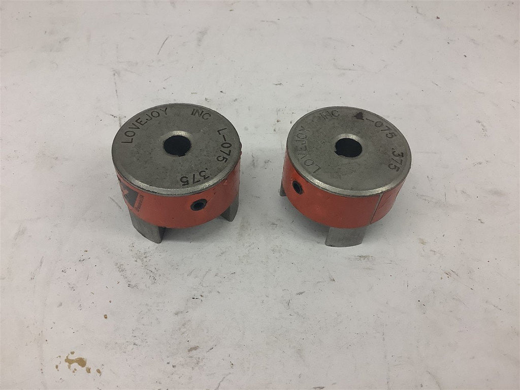 Lovejoy L-075 .375" Bore Jaw Coupling Lot of 2