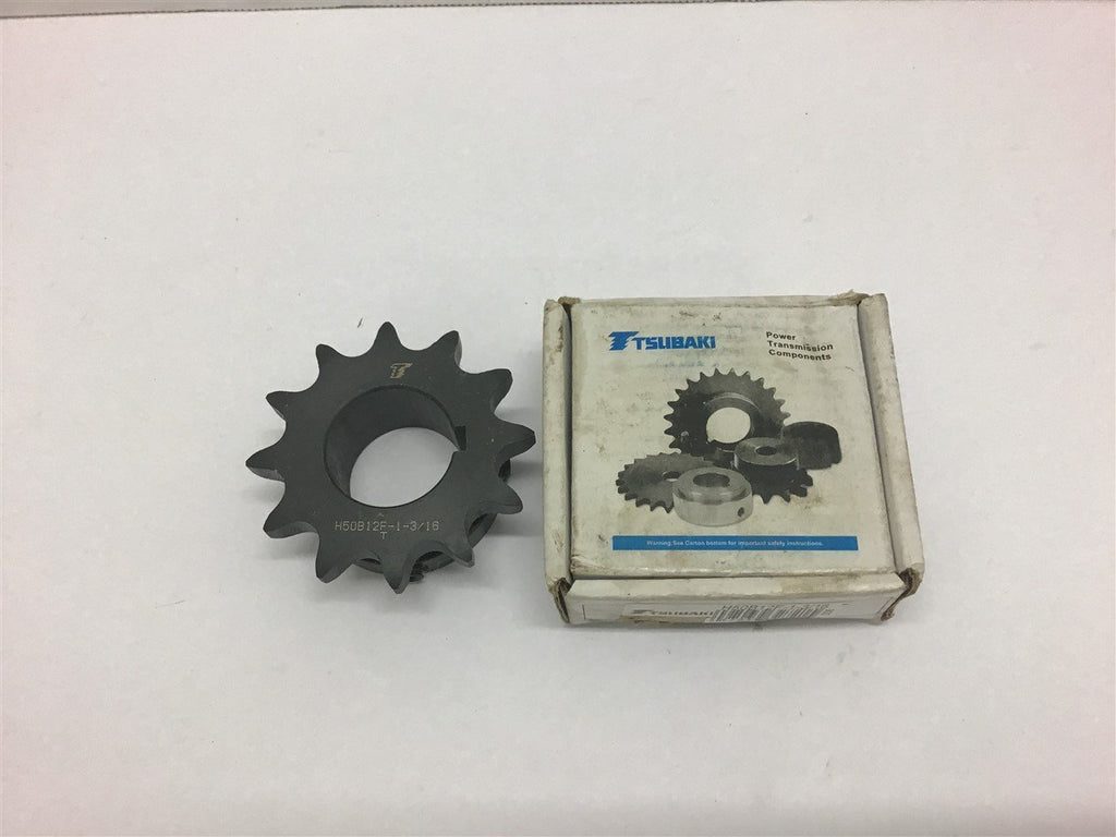 Tsubaki H50B12F 1 3/16" Bore Sprocket 50 Chain 12 Teeth