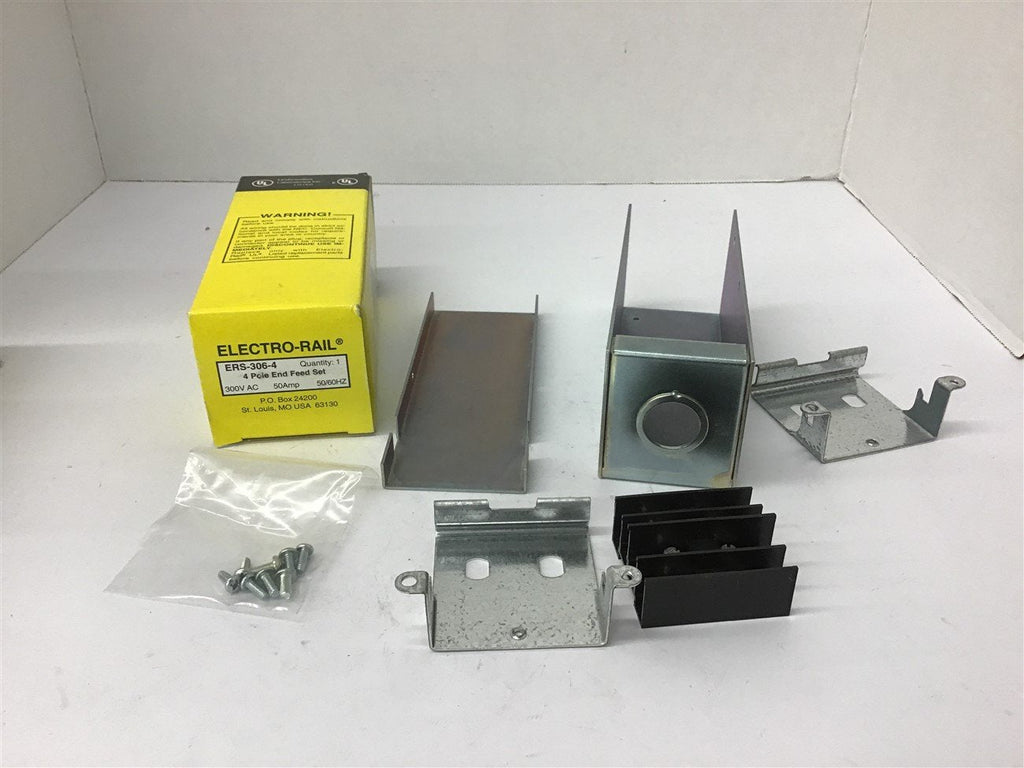 Electro-Rail ERS-306-4 4 Pole End Feed Set 50 Amp 600 Vac