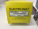 Electro-Rail ERS-306-4 4 Pole End Feed Set 50 Amp 600 Vac