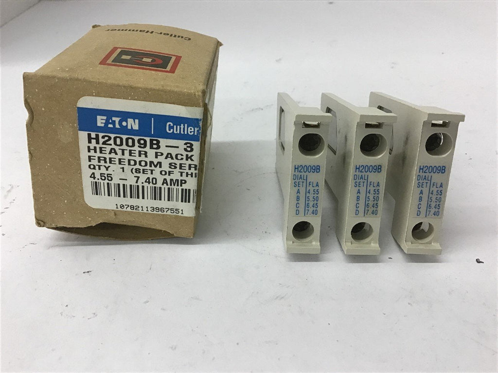 Cutler-Hammer H2009B Overload Heater Element Lot Of 3