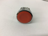 Schneider Electric ZB4 BA4 Red Flush Push Button Lot Of 3