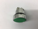 Schneider Electric ZB4 BA3 Green Flush Push Button Lot Of 2