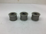 Pulley Sheave Bore 1/2'' Belt Width 1-1/4'' Qty of 3