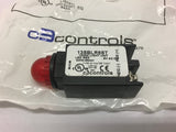 C3 Controls 13SBLR6ST-13RDR Pilot Light Red