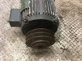 Lincoln 5 HP AC Motor 200/400 Volts 1800 Rpm 4P 184T Frame 3 Phase w/ Pulley