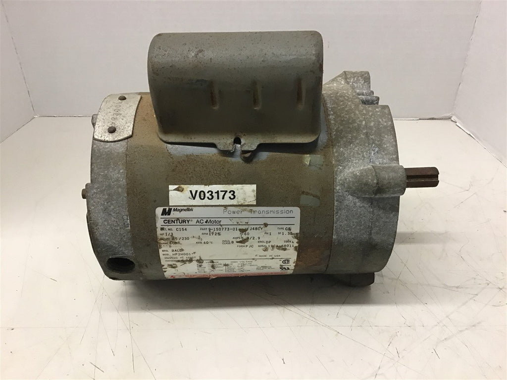 Magnetek C154 1/3 HP AC Motor 115/230 Volts 1800 Rpm 48CY Frame