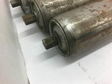 Conveyor Rollers 1.90" OD 20-3/4" Length 1/2" End Width 1/2" End Lenght-Lot of 5