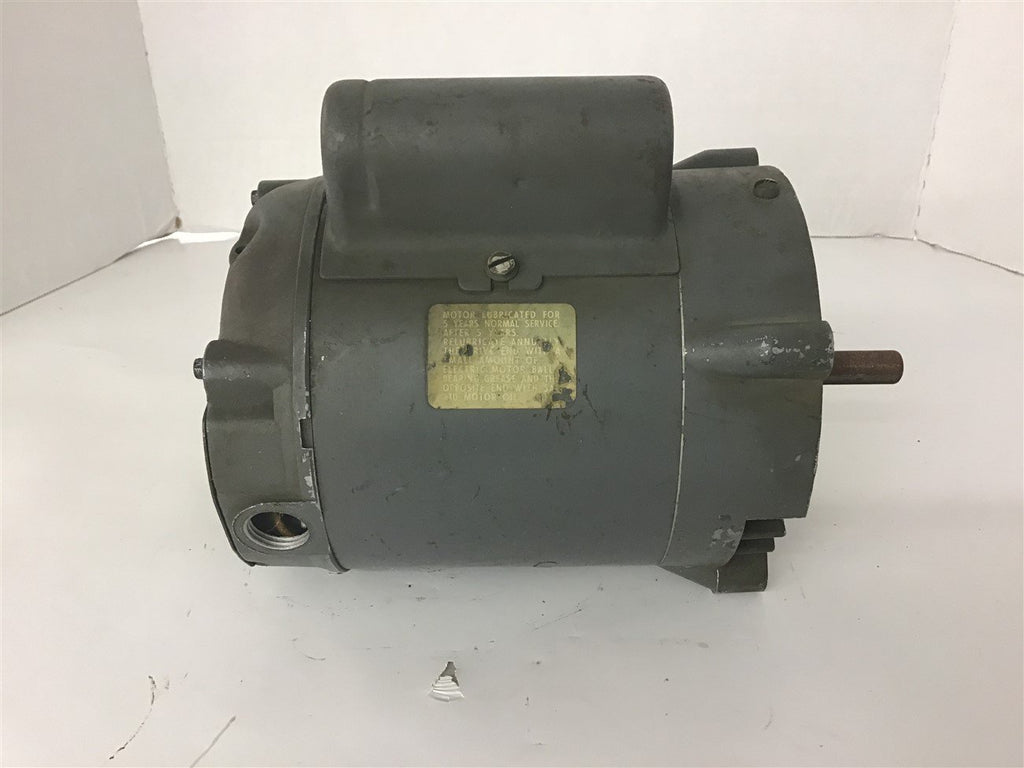 Century 8-120671-01 1/6 HP AC Motor 115/230 Volts 1800 Rpm 4p 48CY Frame