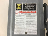 Sqaure D 60 Amp General Purpose Fused Safety Switch 240 Vac