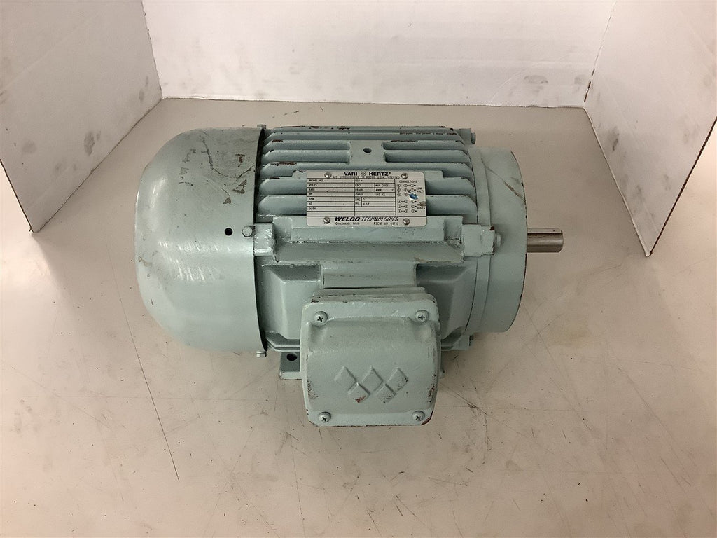 Welco M-3748-H 1 HP AC Motor 230/460 Volt 1800 Rpm 4P 145T Frame