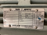 Welco M-3748-H 1 HP AC Motor 230/460 Volt 1800 Rpm 4P 145T Frame