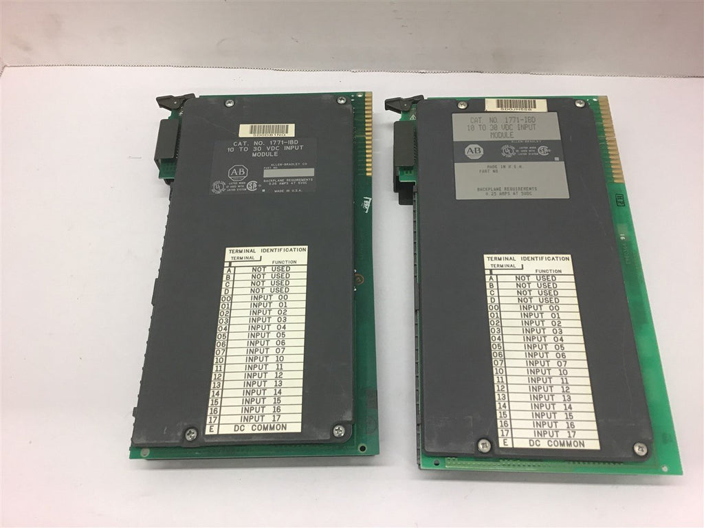 Allen Bradley 1771-IBD 10-30 VDC Input Module Lot of 2