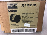 Dayton 3M561D 1/70 HP AC Motor 1550 rpm 115 volt Single Phase