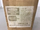 Dayton 3M562A 1/40 HP AC Motor 115 Volt 1550 Rpm