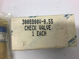 Circle Seal control 3008B00V-0.5S Check Valve 1/2" Pipe