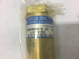 Circle Seal control 3008B00V-0.5S Check Valve 1/2" Pipe