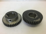 Gear w/ Set Screw 1" Bore 40 teeth 3/16" pitch --Lot of 2