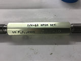 1/4-1/8 NPSM Threaded Set Plug Gage GO PD .4903