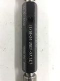 11/16-24 UNEF-2A Set Threaded Gage GO PD .6502 NOGO PD .6552