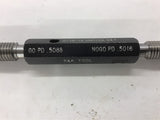 9/19-12 UNC-2A Set Threaded Gage GOPD .5068 NOGO PD .5016