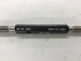 3/8-16 UNC-2A GO PD NOGO PD .3287 Set Threaded Plug Gage