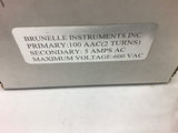 Brunelle Instruments Transformer 100 Pri 2 Turns 5 Amps AC Sec