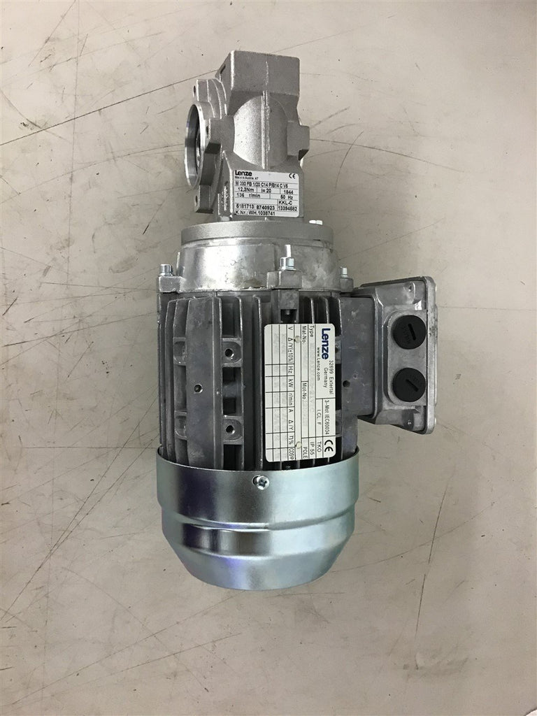 Lenze MDERAZZ063-21V1C 0.29 KW Gear Motor 265/460 Volt20:1 Ratio