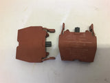 Siemens 3SB1400-0A Contact Block --Lot of 2