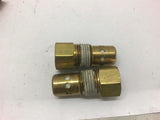 Brass Valves Lot of 5 1/2" MNPT x 1/4" FNPT