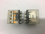 Omron LY4 Relay 120 Vac --Lot of 2