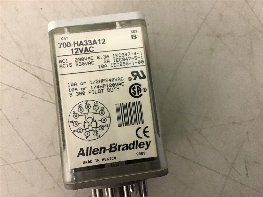 Allen-Bradley 700-HA33A12 120 Vac Relay Lot of 4