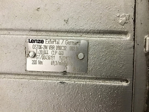 Lenze GST06-2M VBR 090C32 20.044:1 Ratio 69.3 Rpm Gear Reducer