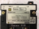 Square D 8536SCO3S Nema Size 1 Starter 460 V 10 HP 120 Volt Coil d