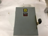 Square D DU321 30 Amp Safety Switch 240 Vac