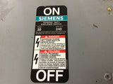 Siemens GF321N 30 Amp Safety Switch 240 Vac