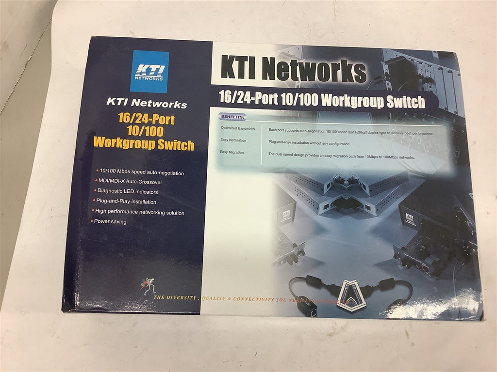 KTI KS-124-F 24-Port 10/100 Work Group Switch